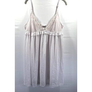 Linea Donatella Babydoll Top Large Feminine Fairy Chemise Tank Adjustable Dress
